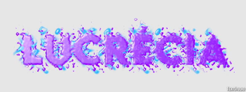 Lucrécia Efeito de texto