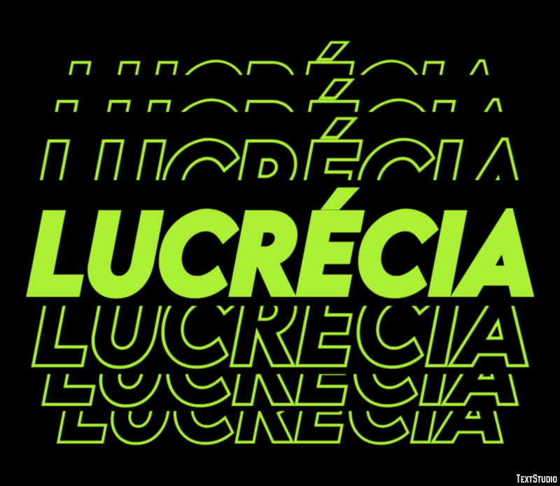 Lucrécia Efeito de texto