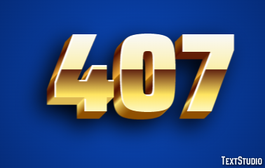 407 Text Effect