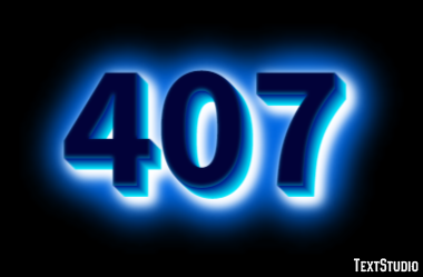 407 Text Effect