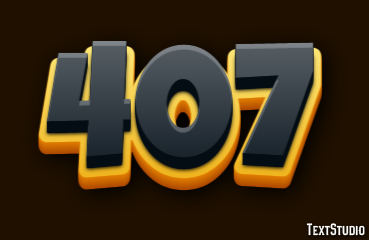407 Text Effect