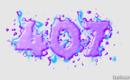 407 Efeito de texto