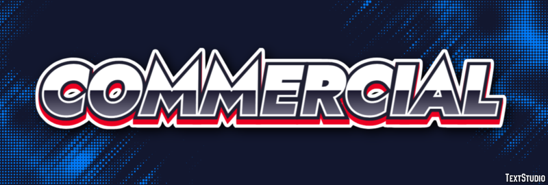 Commercial Text effect