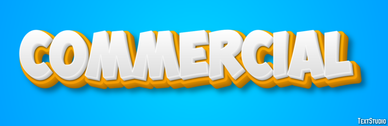 Commercial Text effect