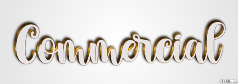 Commercial Text Effect