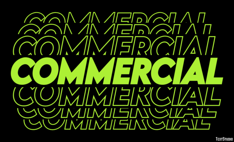 Commercial Text Effect