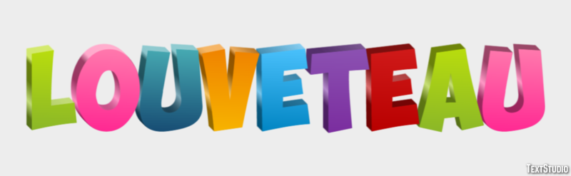 Louveteau Effet de texte
