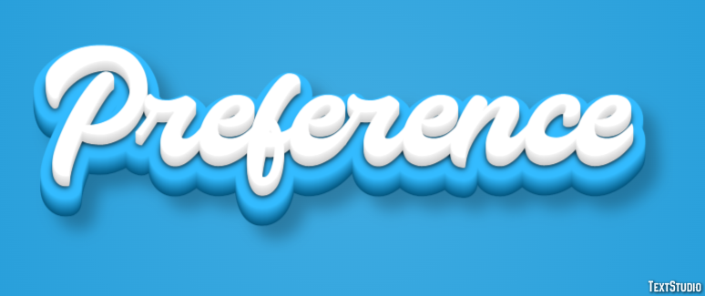 Preference Text Effect