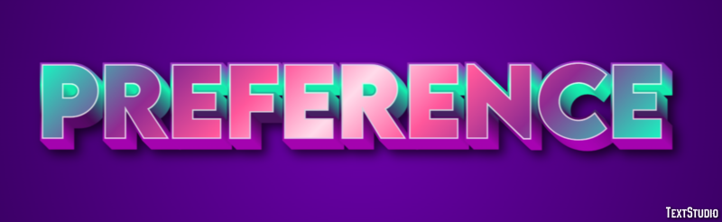 Preference Text Effect
