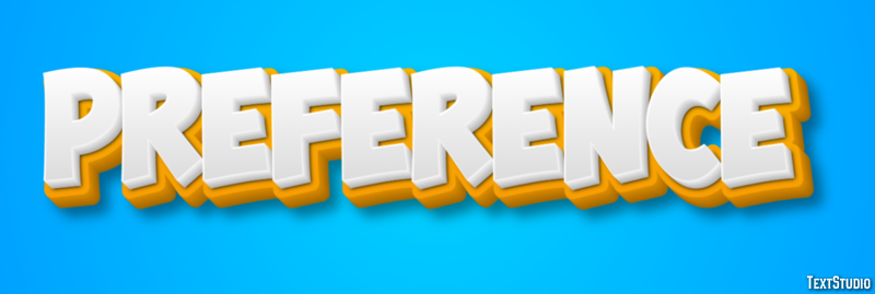 Preference Text Effect