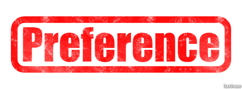 Preference Text Effect