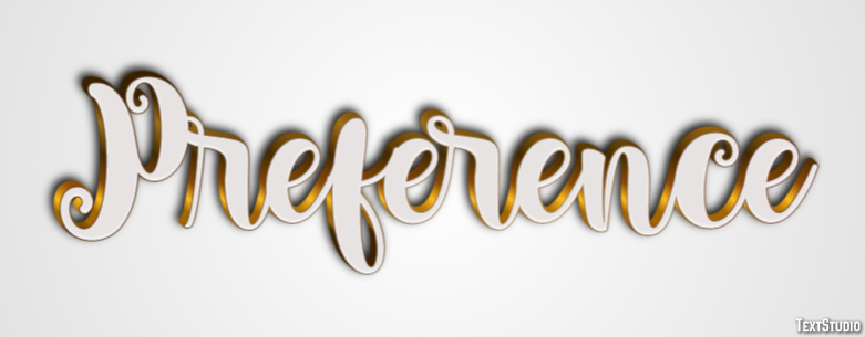 Preference Text Effect