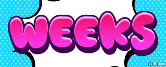 Weeks Text Effect