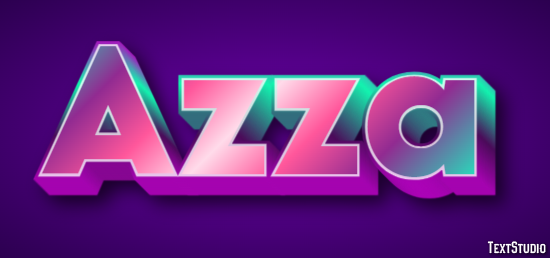 Azza Text Effect
