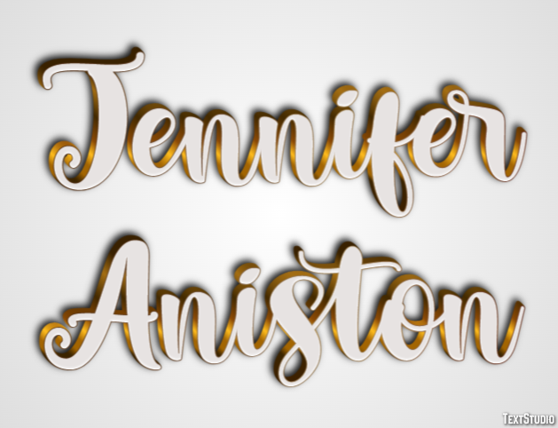 Jennifer Aniston Effetto testo