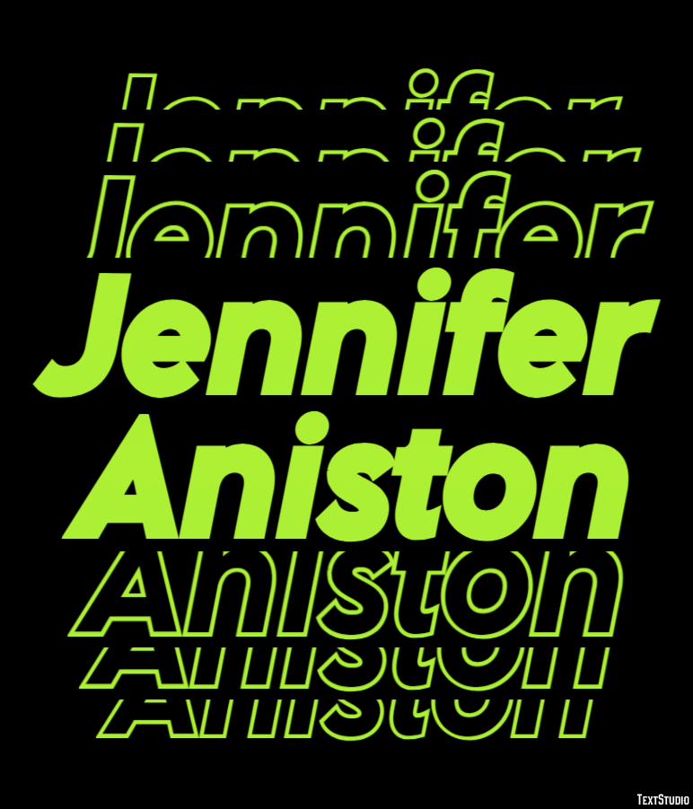 Jennifer Aniston Efeito do texto