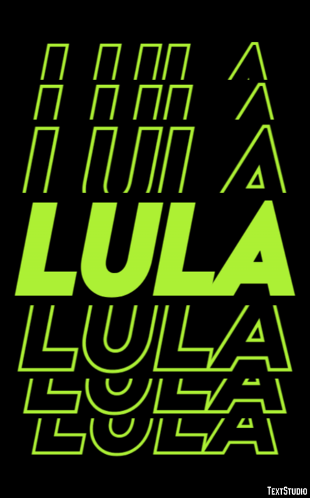 Lula Efeito de texto