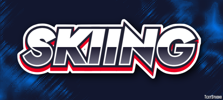 Skiing Text Effect