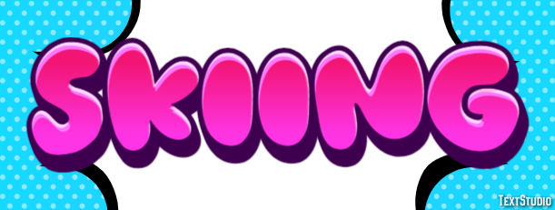 Skiing Text Effect