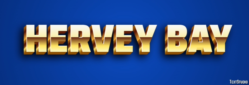 Hervey Bay テキスト効果
