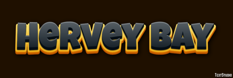 Hervey Bay テキスト効果