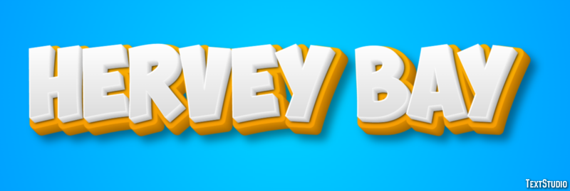 Hervey Bay テキスト効果