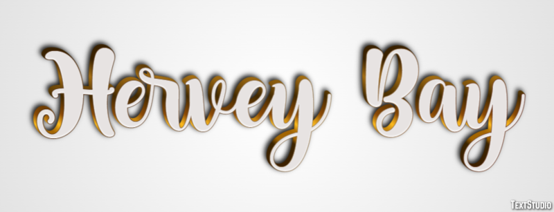 Hervey Bay テキスト効果