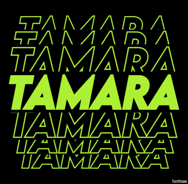Tamara Efecto de Texto