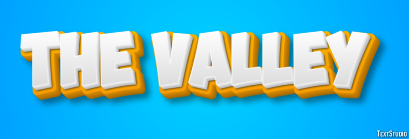 The Valley Efecto de Texto
