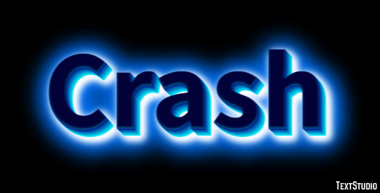 Crash Effetto testo