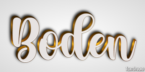 Boden Text effect