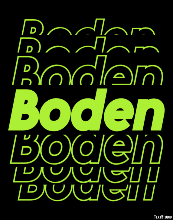 Boden Text Effect