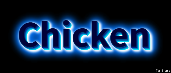 Chicken Text effect