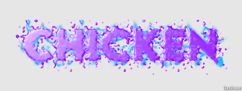 Chicken Text effect