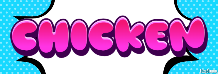 Chicken Text effect