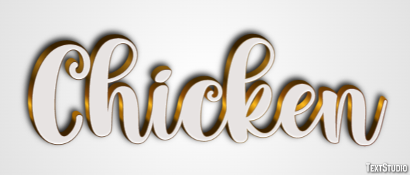 Chicken Text effect