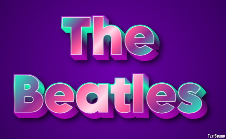 The Beatles Text Effect