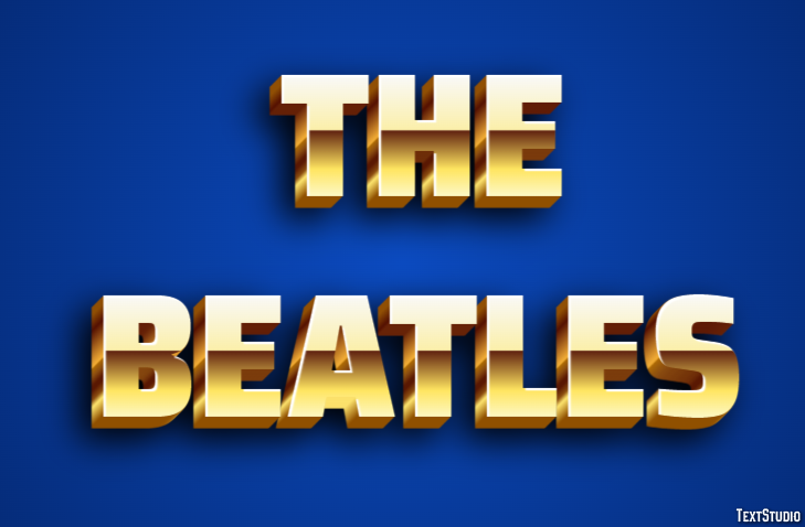 The Beatles Efecto de Texto