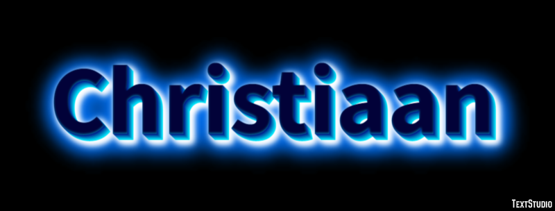Christiaan Text effect