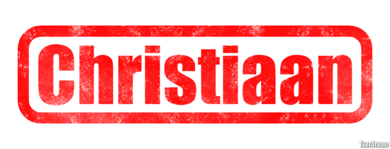 Christiaan Text effect