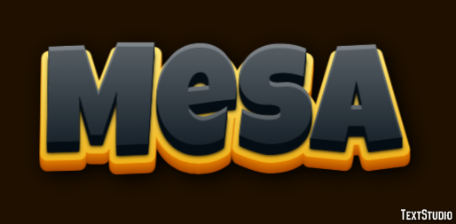 Mesa Text effect