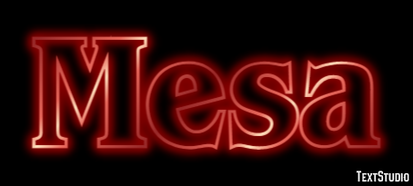 Mesa Text effect