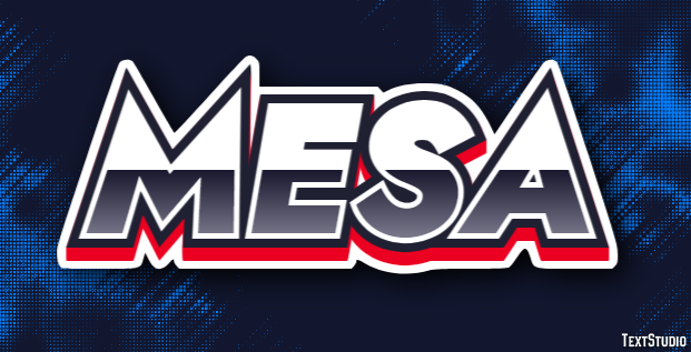 Mesa Text effect