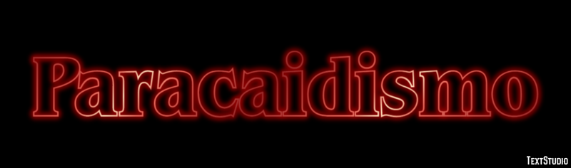 Paracaidismo Efecto de texto