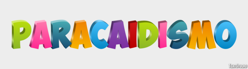 Paracaidismo Efecto de texto