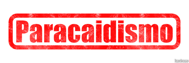 Paracaidismo Efecto de texto