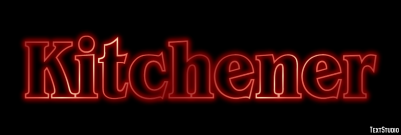 Kitchener Effetto testo