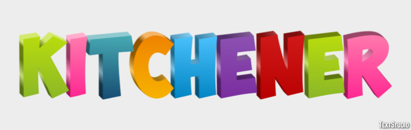 Kitchener Effetto testo