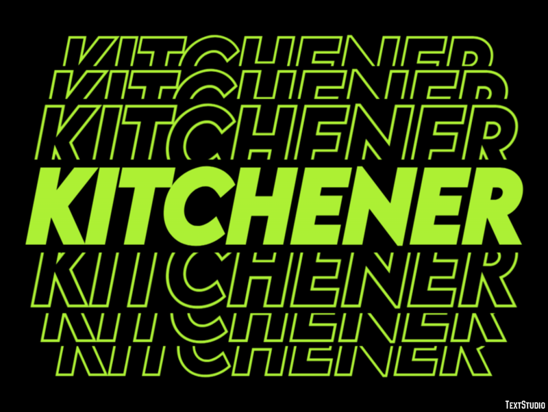 Kitchener Effetto testo