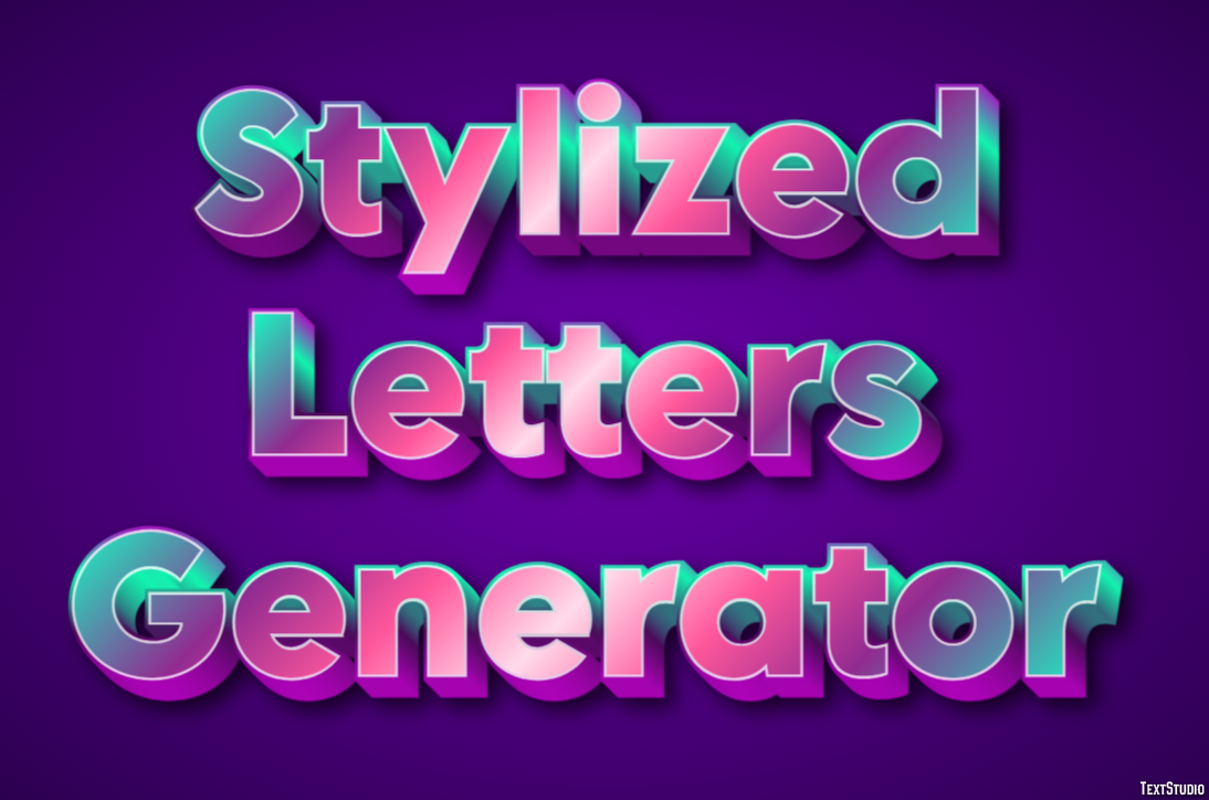 Stylized Letters Generator Metin Efekti